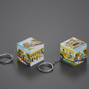 Maßgefertigtes Cartoon-Kindersicherheits-Lernspielzeug Würfelpuzzle UV-Druck Kunststoffmaterial <span class=keywords><strong>JIFU</strong></span> Marke für Kindergarten und Schule - Product Image 6