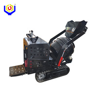 Mini bétonnière autochargeante de 200 L, compacte, sur chenilles, entièrement hydraulique, avec moteur diesel Euro 5 pour la construction