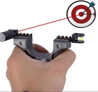 Lance-pierre à laser magnétique pour la chasse et la pêche en plein air, arc de tir en acier inoxydable durable haute précision 200g 13x12cm