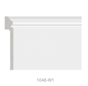 Viền Nhựa PS Đế Tường Trang Trí Sàn Nhà Màu Trắng - Product Image 1
