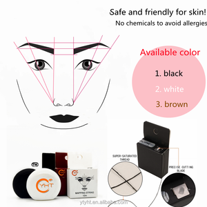 Di alta qualità Henna sopracciglia sopracciglia tatuaggio fronte fronte filo nero bianco Pre-inchiostrato stringa di mappatura utilizzato nel tatuaggio cosmetico - Product Image 6