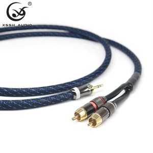 <span class=keywords><strong>สาย</strong></span>เคเบิลหูฟังแบบนุ่ม 3.5 มม. ต่อ 2RCA ยี่ห้อ YIVO XSSH คุณภาพเสียงระดับ HiFi วัสดุ OFC ชุบเงิน สำหรับ <span class=keywords><strong>DIY</strong></span> <span class=keywords><strong>สาย</strong></span>หูฟัง 2 แกน - Product Image 5
