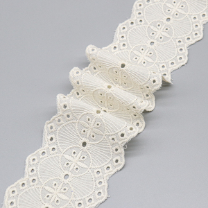 Elegant Cotton <strong>Lace</strong> Trim Edging - <strong>Soft</strong> &amp; Delicate <strong>Fabric</strong> <strong>Lace</strong> for Sewing, Crafts, and Apparel Decor - Product Image 5