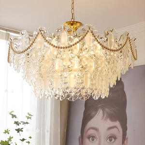 High Quality Wedding Decoration Luxury Led Modern Villa Staircase Glass <b>Crystal</b> Luxury Led <b>Chandelier</b> - Product Image 1