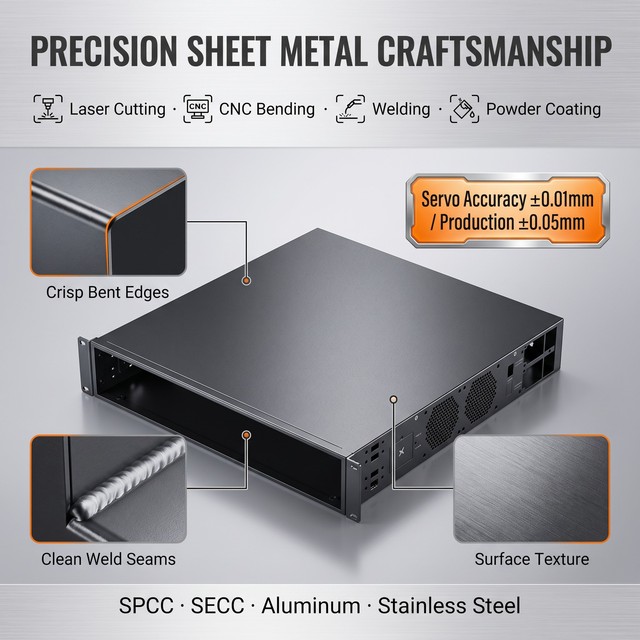 Meirir Non-Standard Custom Server Chassis 1U 2U 3U Server Chassis Precision Sheet Metal Processing