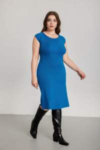 Abito Invernale da Donna Personalizzato 2026 in Maglia Testurizzata, Vestito Autunnale ODM Traspirante al Ginocchio, Aderente e Semplice, Taglie Forti - Product Image 5