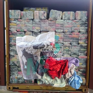 Chiffons de nettoyage 100% coton coupé, chiffons de machine 100% coton recyclé, chiffons de t-shirts colorés - Product Image 1