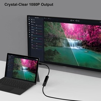 Câble adaptateur convertisseur Mini DP mâle vers HDMI femelle plaqué or 20CM 1080P pour ordinateur de bureau, ordinateur portable, PC, téléviseur, écran HDTV
