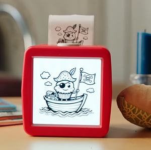 Nouvelle Arrivée Boîte d'autocollants en plastique Imprimante thermique portable rechargeable à commande vocale IA pour la création d'images, <span class=keywords><strong>jouet</strong></span> éducatif créatif pour enfants - Product Image 1