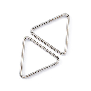 Anillas Triangulares Metálicas para Bolsos, Accesorios de Ferretería Duraderos, Variantes de Tamaño, Acabado Plateado - Product Image 4