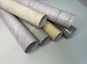 Feuille de PVC à <span class=keywords><strong>effet</strong></span> <span class=keywords><strong>marbre</strong></span> décoratif SUNYOPLAS pour la lamination de meubles sous pression sous vide, Guangdong - Product Image 6