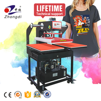 Machine hydraulique automatique d'impression de sublimation par transfert de chaleur pour vêtement T-shirt de qualité industrielle