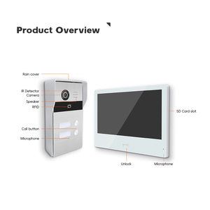 <span class=keywords><strong>Sonnette</strong></span> vidéo HD <span class=keywords><strong>Sonnette</strong></span> étanche avec housse anti-pluie Caméra <span class=keywords><strong>Sonnette</strong></span> de porte Interphone de maison sécurisée Multi appartements - Product Image 3