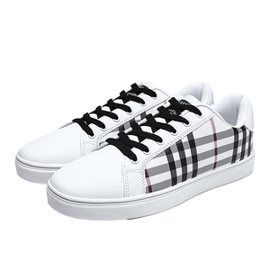 High Quality Breathable Fashion Loafers Summer Men's PU Upper Rubber Outsole Flat Plate Board Sneakers <b>Plimsolls</b> - Product Image 1