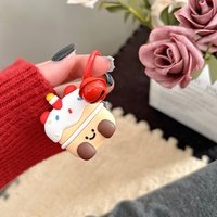 Porte-clés anti-chute créatif et personnalisé en forme de petite maison de dessin animé mignonne pour coque de protection Apple