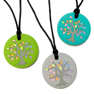 Collar Mordedor Sensorial de Silicona de Grado Alimenticio para Bebés, Cadena de Cuerda, Sin BPA, Forma de Árbol de la Vida, Color Personalizado, Venta al por Mayor de Fábrica - Product Image 2