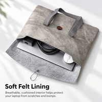 Sac pour ordinateur portable Tyvek, housse vintage pour ordinateur, doublure en feutre, sacoche portable pour ordinateur portable, mallette pour documents, sac pour le bureau et les voyages