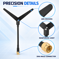 Antenne de drone FPV 5dBi 1,2 GHz 1050-1380 MHz avec câble RG141 et connecteur SMA mâle pour transmission vidéo UAV