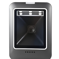 Lecteur de codes-barres de bureau étanche avec interface USB, reconnaissance de codes QR 2D, certifié ROHS, garantie 1 an, capteur CMOS, noir