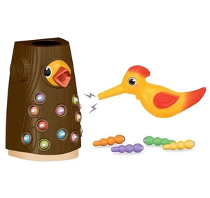 ของเล่นเพื่อการเรียนรู้เพื่อการศึกษาของเล่นนกหัวขวานจับแมลงของเล่นตั้งโต๊ะแม่เหล็กแจ็คมีความสุข - Product Image 4