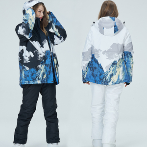 <span class=keywords><strong>Ensemble</strong></span> de combinaison de <span class=keywords><strong>ski</strong></span> et snowboard pour <span class=keywords><strong>femme</strong></span>, épais et chaud, respirant, imperméable, coupe-vent, veste et pantalon d'hiver pour l'extérieur, 100% polyester - Product Image 6