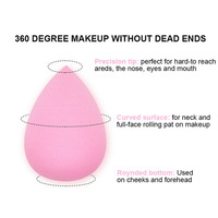 Ensemble d'éponges de maquillage super douces, sans latex, pour fond de teint, utilisation humide et sèche, en forme de gourde, pour une application sans perte de produit