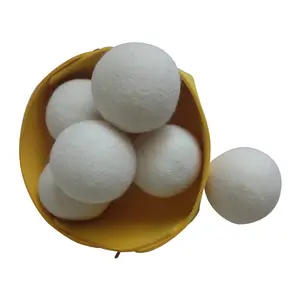 Натуральный экологически чистый белый чистящий шар премиум-класса, 100% шерстяной смягчитель, шерстяные фетровые сушильные шарики, 7 см