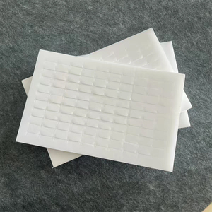 Plateau d'insertion personnalisable en <span class=keywords><strong>mousse</strong></span> floquée blanche pour porte-bagues, doublure de présentation de bijoux en éponge de velours pré-découpée pour vitrine de vente au détail - Product Image 1