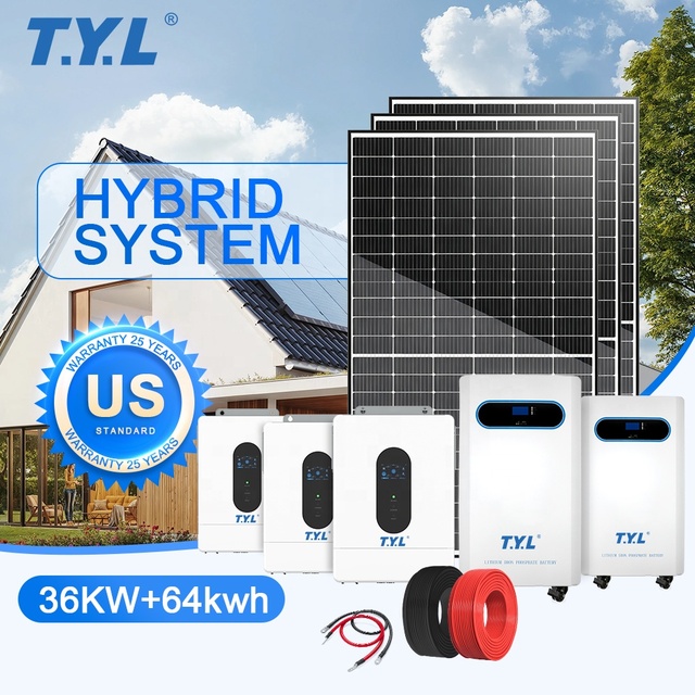 Renewable Energy Solar Power System 3kwa 6kw 6kva 10kw 20kw 30kw 50kw Solar Panel With Battery and Inverter Solution