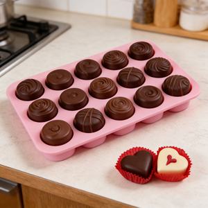 แม่พิมพ์ซิลิโคนรูปหัวใจ ดีไซน์ใหม่ คุณภาพสูง ทนความร้อน สำหรับทำช็อกโกแลต ลูกอม คุกกี้ ขนมอบ และฟองดองท์ - Product Image 5