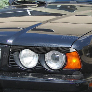 2 Piezas de Cubiertas Decorativas para Faros Delanteros de Fibra de Carbono para BMW Serie 5 E34 1988-1996, Adhesivos para Cubrir los Faros - Product Image 6