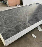 Résistant aux rayures, imperméable, feuille de marbre anti-UV, panneau de marbre en PVC, bureau, maison, revêtement mural, utilisation non destinée au sol, utilisation non destinée à l'extérieur
