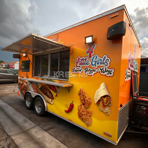 2025 CE Certificate Mobile Fast Van <b>Coffee</b> <b>Carts</b> Food Trailer <b>For</b> <b>Sale</b> China Ice Pizza Truck Catering - Product Image 1