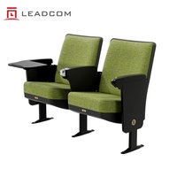Siège de salle de conférence moderne LEADCOM SEATING LS-13601-301 avec tablette d'écriture, pour salles de cours, auditoriums et espaces éducatifs