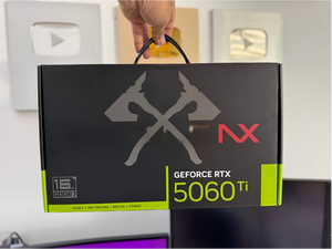 การ์ดจอ GeForce RTX 5060 Ti 16GB GDDR7 พัดลมคู่ PCI Express GPU สำหรับเล่นเกมและ AI คอมพิวเตอร์ตั้งโต๊ะ - Product Image 6
