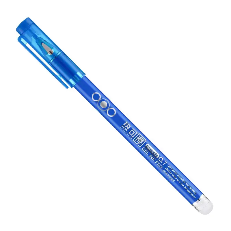 Фабричная Классическая 0,7 мм пулевидная пластиковая стираемая гелевая ручка для письма