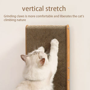 Estoque Durável Vertical L-Forma Destacável Gato Coçar Placa Estável Papelão Brinquedo Do Gato <span class=keywords><strong>Scratcher</strong></span> Atacado <span class=keywords><strong>Cat</strong></span> Trees <span class=keywords><strong>Scratcher</strong></span> - Product Image 2