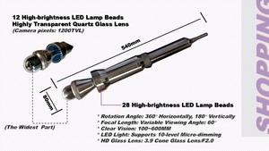 पानी की अच्छी तरह से बोरहोल निरीक्षण कैमरा सिस्टम 500 मीटर केबल इलेक्ट्रिक winch 80 मिमी पैनोरामिक 360 डिग्री ज़ूम फ़ंक्शन गहराई जाँच - Product Image 6