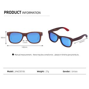 Gafas de Sol Cuadradas Vintage con Lentes Polarizadas Tac, Gafas de Madera de Skateboard Reciclada, Unisex, Lunettes-soleil - Product Image 5