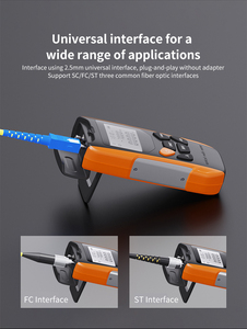 Medidor de Potencia Óptica OPM con VFL de 1mW, Herramienta de Fibra 3 en 1, Conector SC, Uso FTTX - Product Image 4