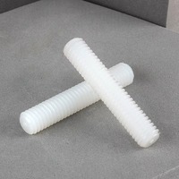 PA66 Nylon Threaded Rod Nylon Stud Bolt Insulating Corrosion Resistant Plastic Fully Threaded Rod