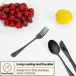 Ustensiles de voyage écologiques en acier inoxydable avec étui, ensemble portable pour le camping et les pique-niques, comprenant couteau, fourchette, cuillère et baguettes - Product Image 1