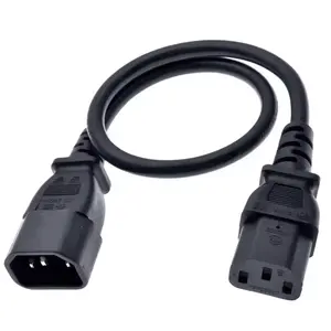 Cable de alimentación de PC IEC C13 a C14 Cable de alimentación macho hembra IEC 60320 C13 a C14