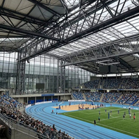 Bâtiment de stade en structure métallique préfabriquée Dongan pour gymnase, salle de sport et centre d'exposition
