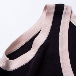 Abiti da donna in seta da donna eleganti abiti con fiocco senza maniche abiti Patchwork Casual donna - Product Image 6