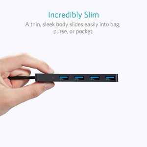 Hub USB 3.0 4 en 1 Anker, Hub de Datos Ultrafino con Cable Extendido de 2 Pies (Carga No Compatible), para Anker Ultra-Slim Data USB H - Product Image 3