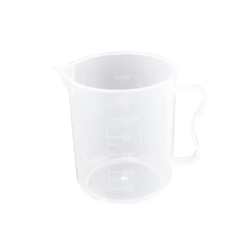 Manufacturers direct food grade plastic measuring cup, milk tea shop with a handle measuring container PP mixing cup
