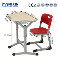 Plateau de bureau trapézoïdal durable et écologique, réglable pour étudiants, idéal pour salon, chambre et mobilier scolaire