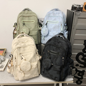 Student <b>Backpack</b> 15 Inches Multiple Compartments For Junior And Senior High <b>School</b> Students Everyday Use - Product Image 4