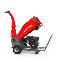 Broyeur de bois et de copeaux ATV de 12 cm alimenté par un moteur à essence Austter 15 HP Loncin /Ducar /B&S